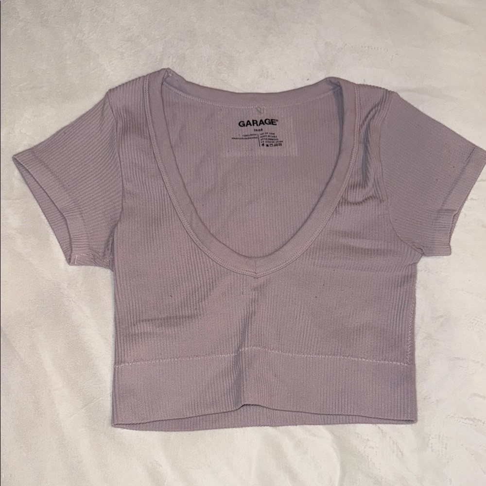 Garage Women's Soft Purple Crop Top